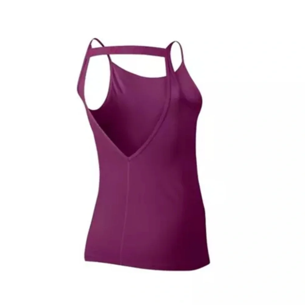 Nike Women's Dry Elastika V-Back Violet Training Tank Top